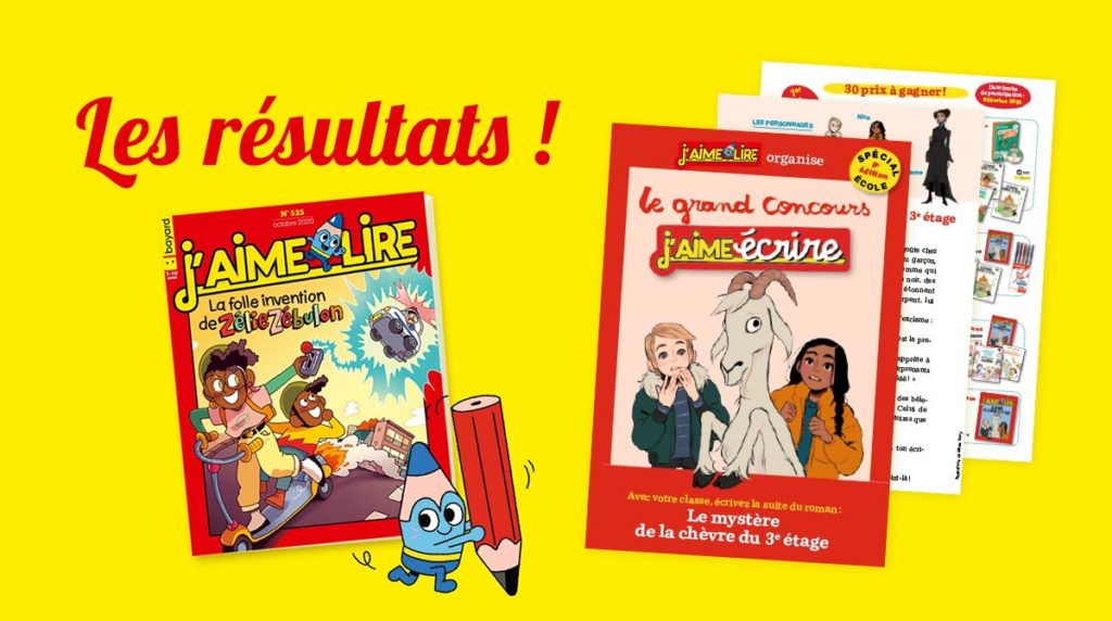 Bravo aux gagnants du Concours J'aime écrire ! - Bayard Jeunesse Éducation