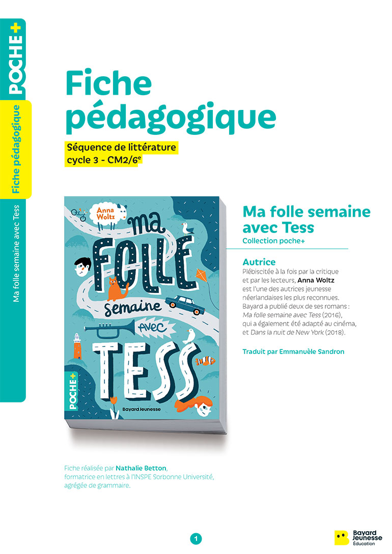 Fiche pédagogique - Ma folle semaine avec Tess