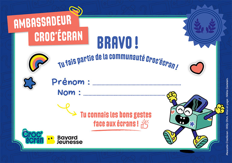 Croc’écran : les outils pour l’école. Doc Ambassadeur.